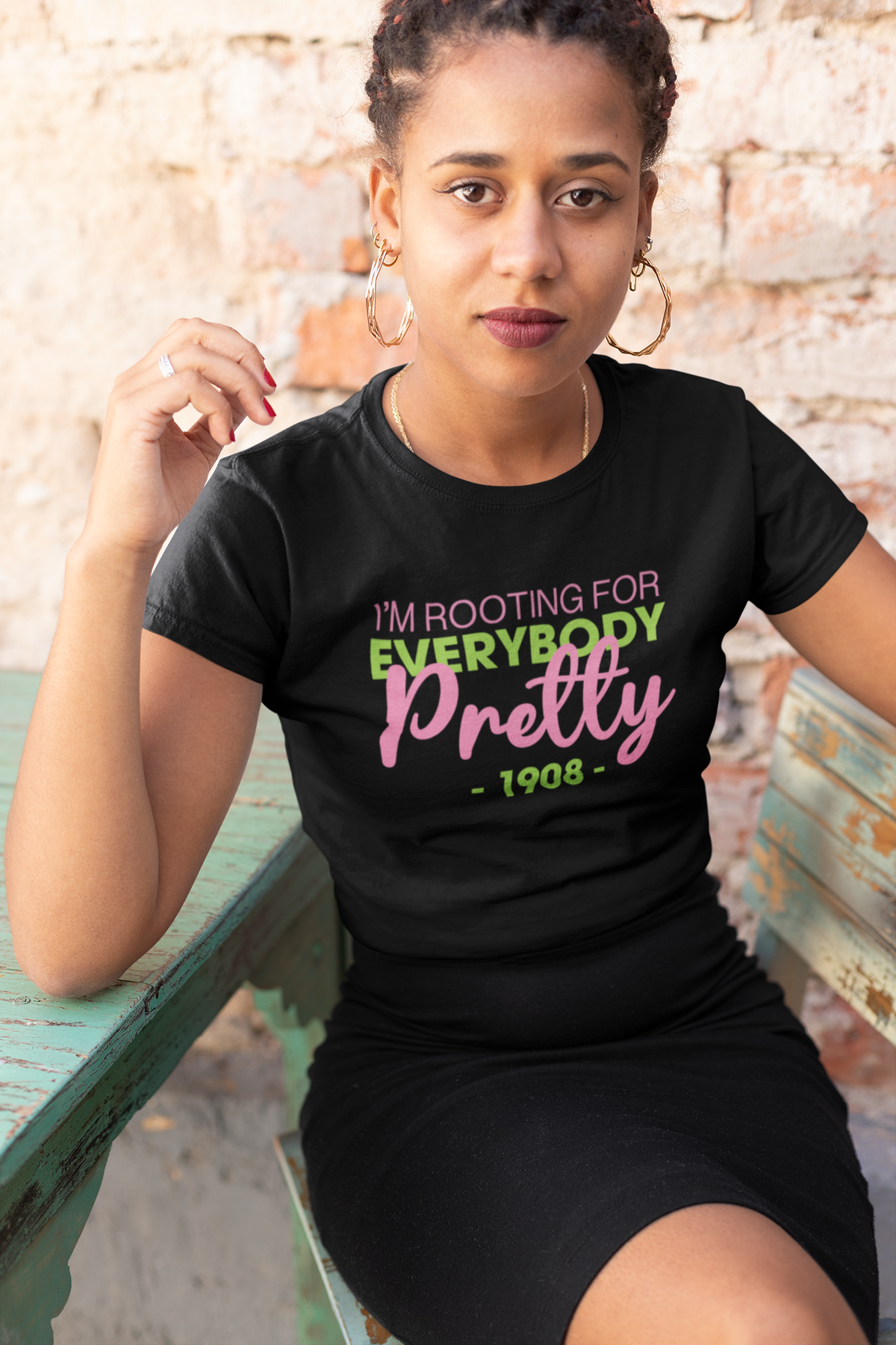 Greek - I'm Rooting for Everybody Pretty (AKA) Shirt / Pretty Girl Shirt - 550strong