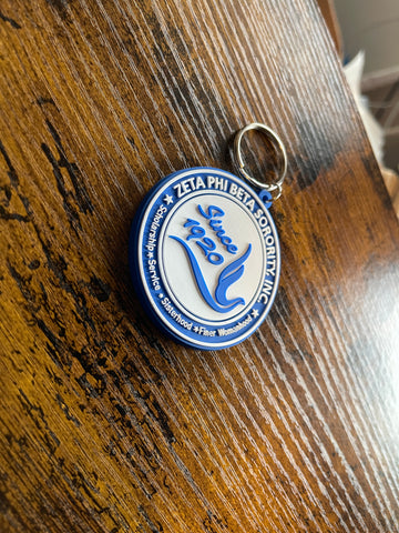 Zeta Phi Beta v2 Key Chain - 550strong
