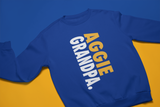 Aggie Mom, Dad, Aunt, Uncle, Cousin, and Grand Blue Sweatshirt