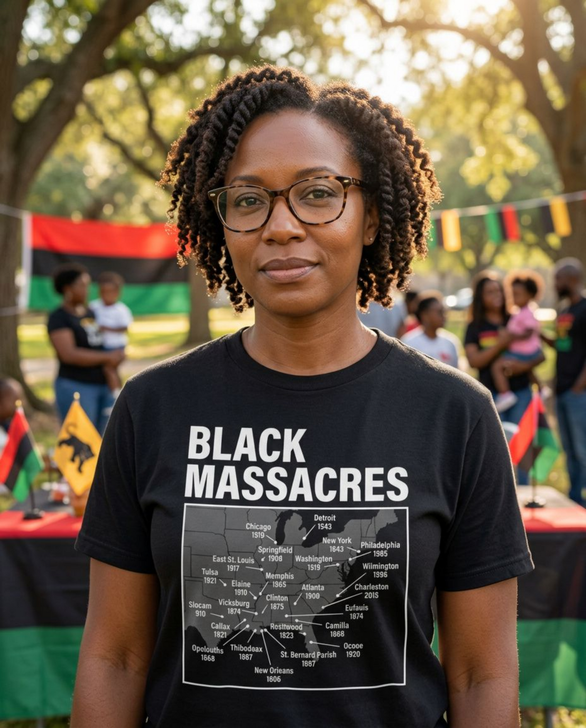 Black Massacres History T-Shirt | Educational Black History Tee | Remember the Untold Stories | Unisex Graphic Shirt - 550strong