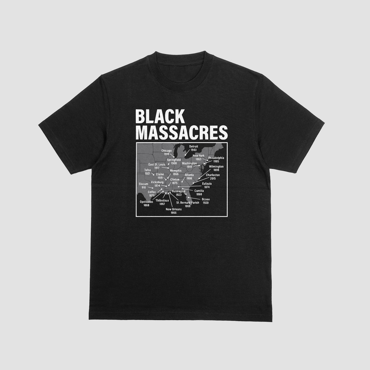 Black Massacres History T-Shirt | Educational Black History Tee | Remember the Untold Stories | Unisex Graphic Shirt - 550strong