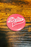 Delta Sigma Theta Button - Delta Swoosh - 2.25"