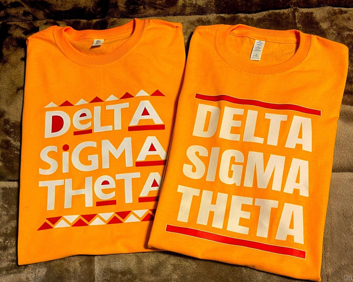 Delta Sigma Theta Tshirt Bundle - 90s Retro Gold