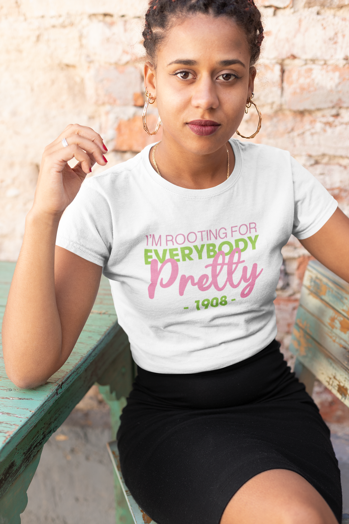 Greek - I'm Rooting for Everybody Pretty (AKA) Shirt / Pretty Girl Shirt - 550strong