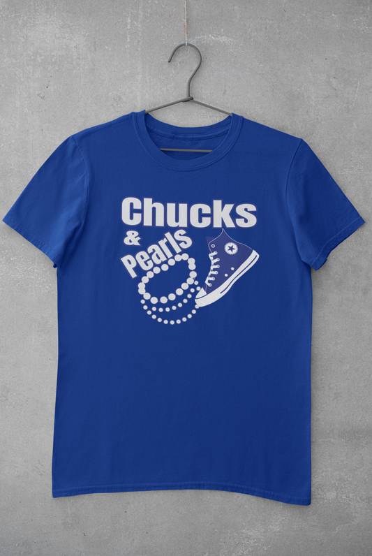 Chucks and Pearls Kamala Harris Shirt - Blue Edition - 550strong