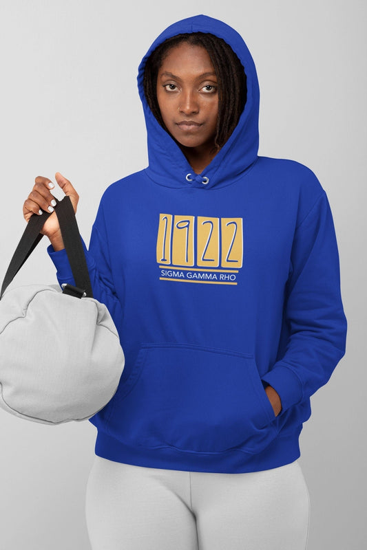 Sigma Gamma Rho Block Hoodie - 1922 - 550strong