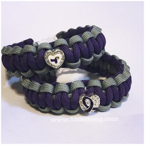 Lupus/Domestic Violence Awareness Bracelet - 550strong