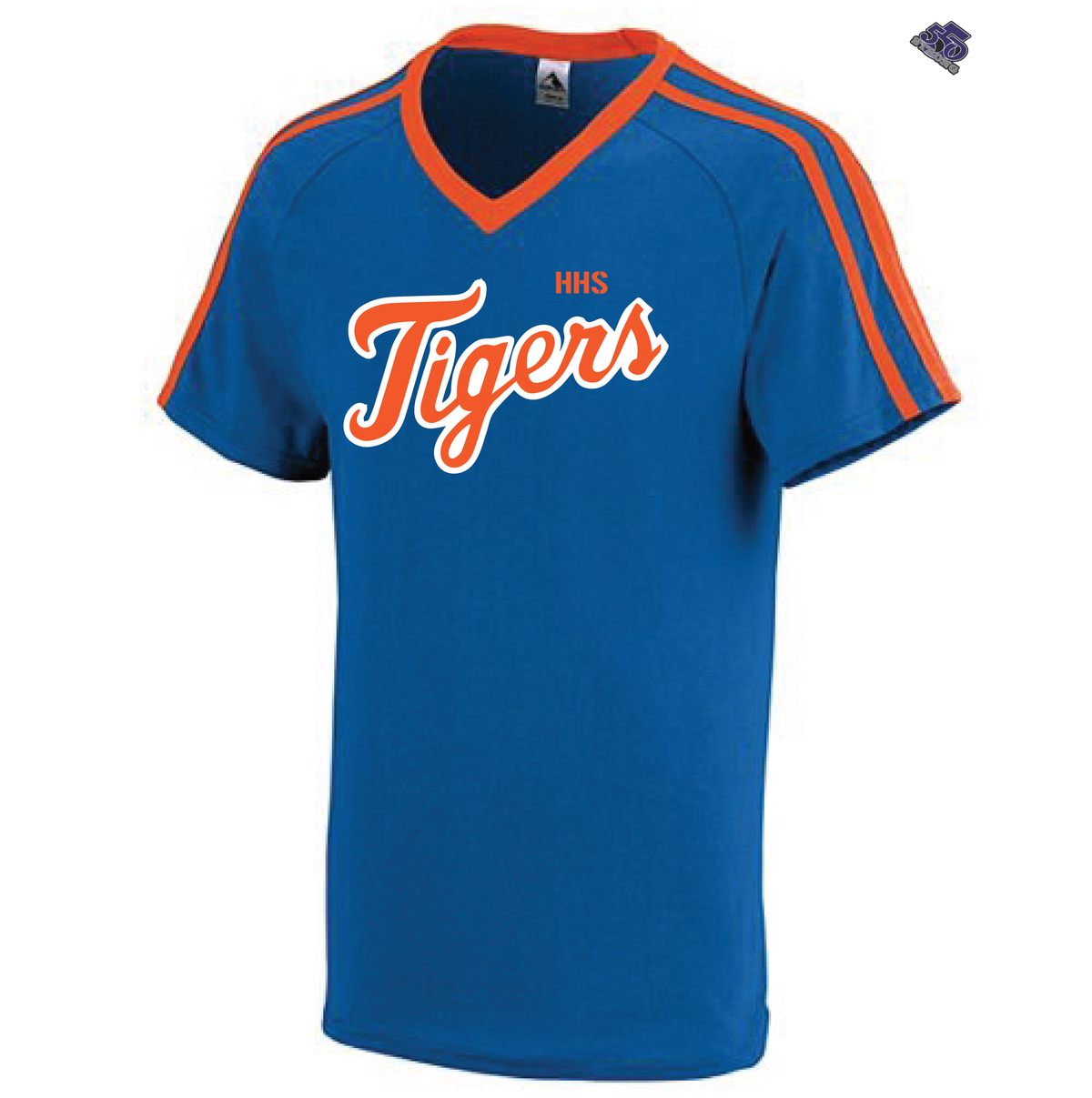 HS - Tigers High School V-Neck Stripe Jersey - 550strong